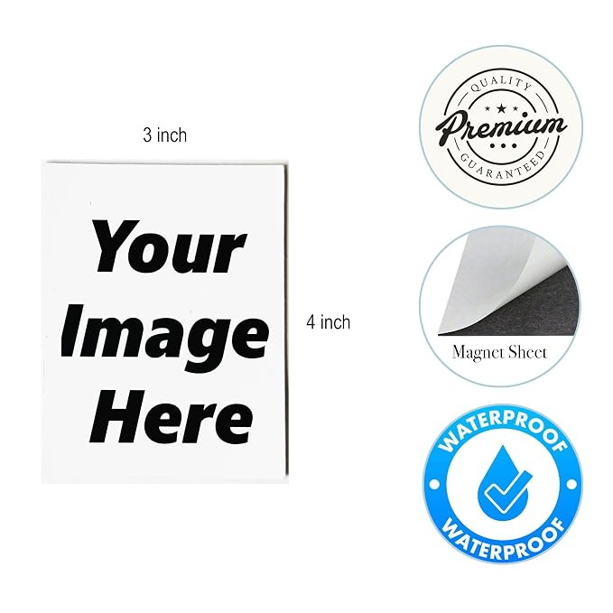 Aisthetik's Set of 4 | Custom Fridge Magnet| Vibrant&Fade Resistant | Gifts for Family&Friends Personalized Photo Magnet | Unique Gift for Birthday, Anniversary (3x4 Inch) - Image 4
