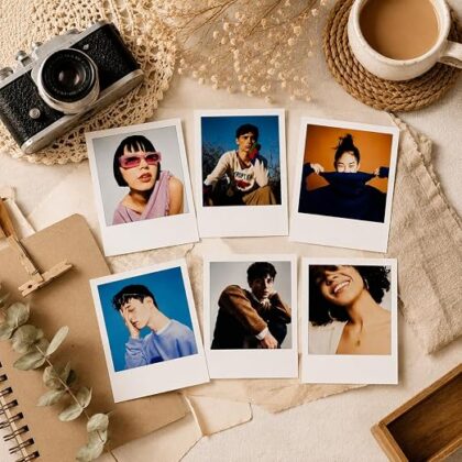 Retro Square Photo Prints 3x3.5 Set of 12 Pic, Premium 270 GSM Waterproof Paper, Vintage Style Film Scrapbooking and Memory Albums | Unique Gift All Occasions (Medium)