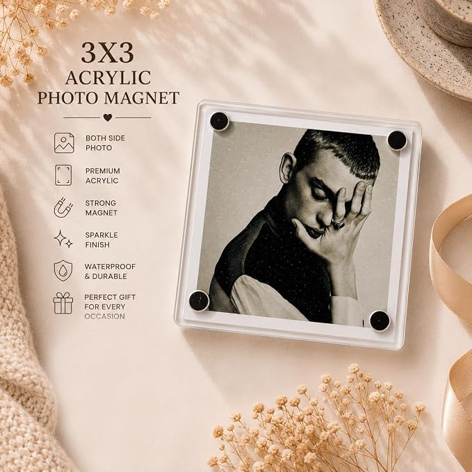 Custom Personalized Photo Fridge Magnet Combo Gift Box | 5 Premium Fridge Magnets Insta, TuneSnap, Film Strip, Photo Booth & Acrylic | Friendship Day, Raksha Bandhan - Image 5