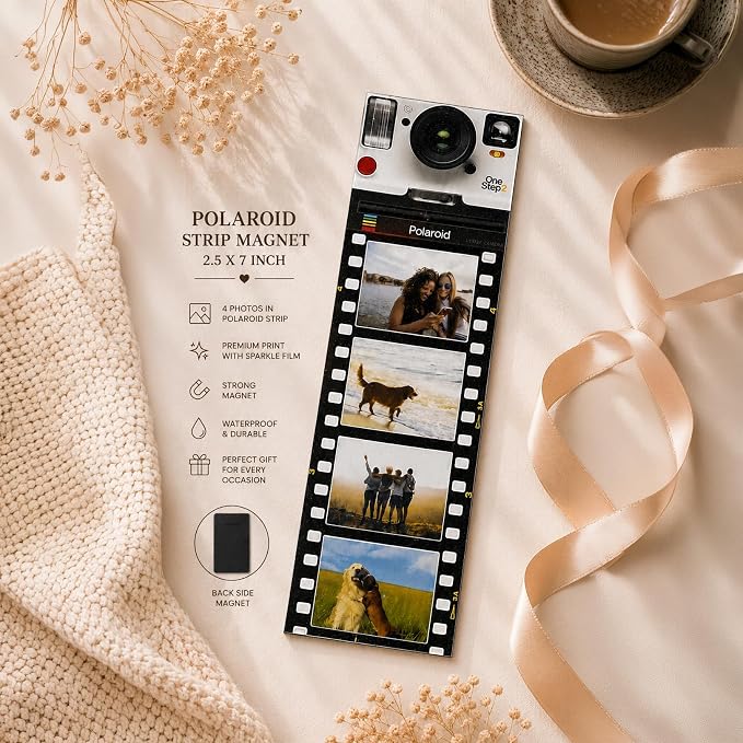 Custom Personalized Photo Fridge Magnet Combo Gift Box | 5 Premium Fridge Magnets Insta, TuneSnap, Film Strip, Photo Booth & Acrylic | Friendship Day, Raksha Bandhan - Image 3