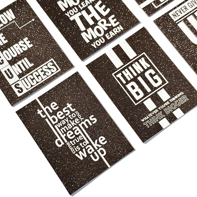 Motivational Limitless Collection Fridge Magnet Set of 6, Sparkle Film Finish, Waterproof | 180 GSM Print | Daily Inspiration Office & Refrigerator Decor Gift (Sparkle Success) - Image 5